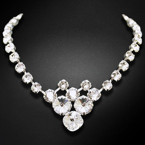 Kaklo papuošalas "Bohēma" su Swarovski™ kristalais